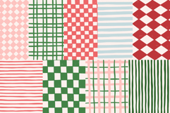 18 Whimsical Vintage Christmas Digital Paper Backgrounds Product Image 2