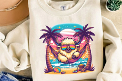 Funny Highland Cow Sublimation, Summer Png Product Image 4