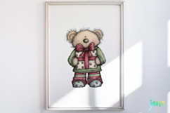 Whimsical Christmas Bears Clipart Product Image 2