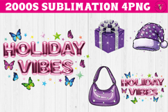 Retro 2000s sublimation | Y2K Christmas PNG Product Image 1