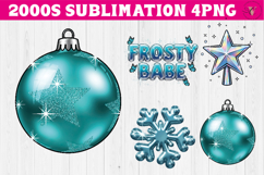 Retro 2000s sublimation | Y2K Christmas PNG Product Image 1