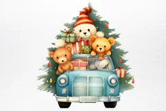 Christmas Animal Safari Clipart PNG Product Image 4