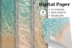 Ocean Waves Background Sea Water Deep Blue Ocean Surfing_35 Product Image 1
