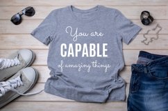 You are capable of amazing things| positive affirmation svg Product Image 2