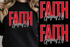 Faith Christian Christmas Svg, Bible Verse, Faith svg, Product Image 1