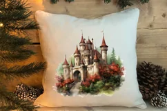 Christmas Castle Clipart Sublimation, Christmas PNG Product Image 4