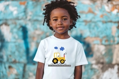 Cute Tractor Nursery Poster Print | EPS SVG PNG JPG Product Image 4