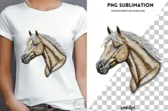 Horse head png design for T-shirts Product Image 4
