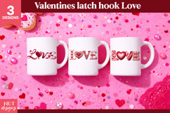Valentines Sublimation Valentine Latch Hook yarn LOVE Product Image 3
