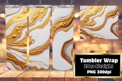 Marble Glitter Mirage Tumbler Wrap 20oz Product Image 1