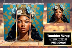 Black Woman Elegance 3D Wrap 20oz Product Image 1