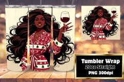 Christmas Afro Style Tumbler Sleeve 20oz Print Product Image 1