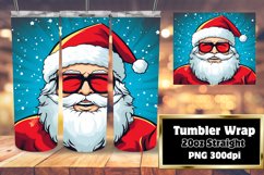 Pop Xmas Color Wave Santa Claus20oz Wrap Product Image 1