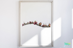 Whimsical Christmas Cabin Clipart Product Image 2