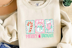 Merry and Bright Christmas Sublimation, Christmas Png Product Image 4