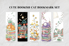 Bookish Cat Bookmark Set,Cute Cat Page Marker for Book Lover Product Image 4