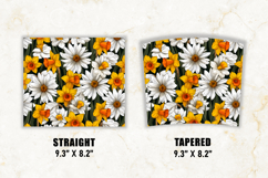 Daisy &amp; Daffodil Flower Tumbler Wrap | 20 oz tumbler wrap Product Image 2