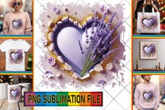 Sweet PNG Designs for TSHIRTS, 3D Heart Product Image 1
