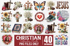 Christian Collection Sublimation Clipart Bundle Product Image 1