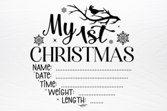 Baby First Christmas Ornament SVG Product Image 3