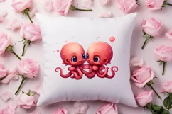 Couple Animal Valentines Day Clipart, Watercolor Couple Product Image 4