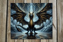 Chinese dragon | mystic Skinny tumbler sublimation designs Product Image 4