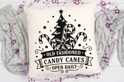 Old Fashioned Candy Canes Open Daily Svg, Candy Cane Svg. Product Image 4