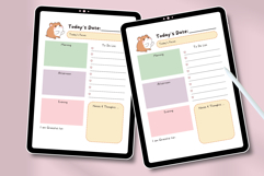 Charming Pastel Daily Planner Printable PDF Planner, Cute Product Image 4