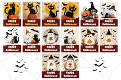 Cartoon Halloween Greeting Card Bundle, Halloween Bundle Product Image 4
