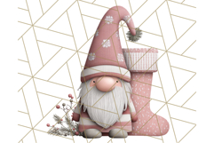 Cozy Winter Gnome Clipart PNG, Christmas Gnome Clip Art Product Image 4