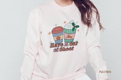 Retro Christmas Coffee Quote Sublimation Product Image 2