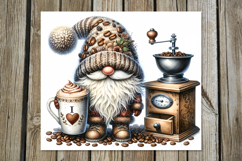 Coffee Gnome | 4 Watercolor Tumbler Sublimation Designs PL Product Image 4