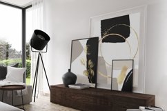 Modern Abstract Wall Art Bundle, Black and Gold Abstract Art Product Image 5