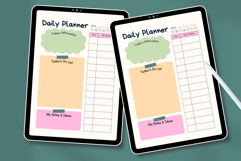 Cute Aesthetic Daily Planner Canva Template | Editable Print Product Image 4