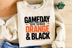 Game Day We Wear Brown &amp; Black Svg | Sport Svg | Shirt Svg Product Image 4