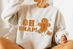 Oh Snap PNG, Trendy Funny Christmas PNG, Funny Christmas PNG Product Image 4