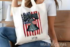 1776 Liberty Bell PNG, Patriotic USA Flag Sublimation Product Image 4