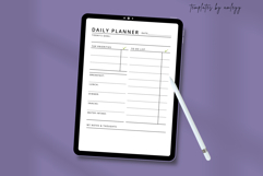 Simple Daily Planner Template | Canva Editable planner Product Image 4
