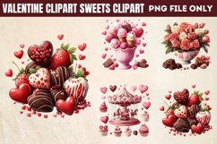 Valentine Sweets Clipart PNG Product Image 1