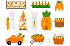 Carrot Patch. Bunny Carrot. Gnomes Carrot. Gnomes Bunny SVG Product Image 6
