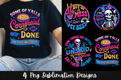 Funny Retro Skeletons Sarcastic 4 PNG Sublimation Product Image 4