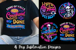 Funny Retro Skeletons Sarcastic 4 PNG Sublimation Product Image 4