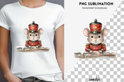 Christmas peeking character png design for T-shirts Product Image 4