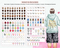 Curvy Couple Clipart Portrait Creator Product Image 4