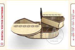 Box Organizer v16 - laser cut file - Glowforge ready SVG Product Image 4