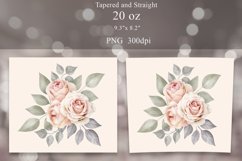 Floral Tumbler Sublimation Bundle | Roses Tumbler Wrap 20oz Product Image 5