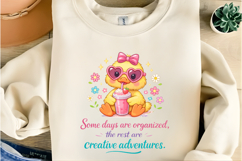 Cute Duck Creative Adventures Fun Positive Quote Product Image 6