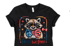 Feral But free Svg Design | 4th of july svg | Shirt Svg Product Image 3