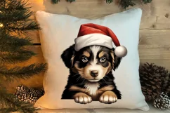 Christmas Peeking Dogs Clipart, Christmas PNG Product Image 4