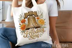 Let Freedom Ring PNG, Rhinestone Liberty Bell Sublimation Product Image 4